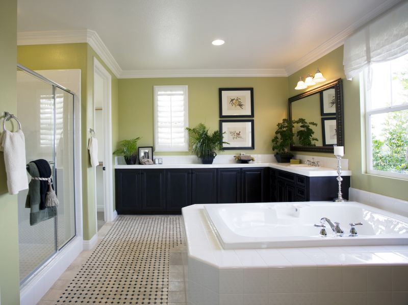 Bathroom Renovation Featuring Greenery